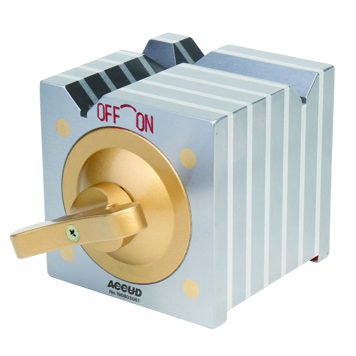 Bloco V Magnético 649 p/ Eixos Ø6-36/44mm Força 25/50kgf