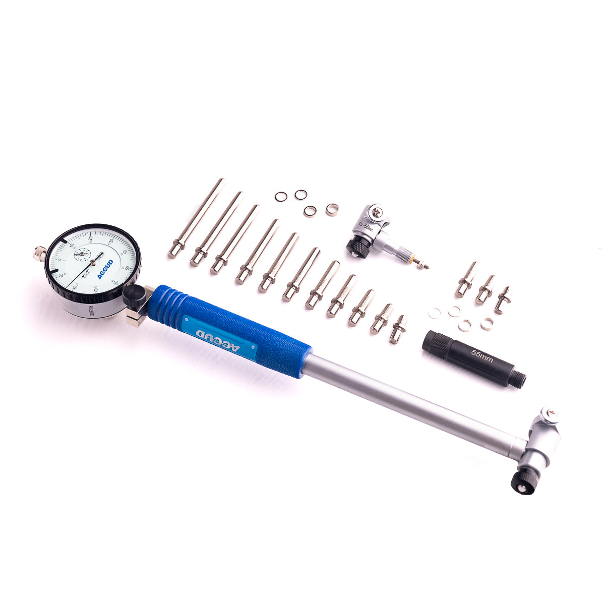 Jogo Comparador de Diâmetro Interno Súbito 251 35-160mm c/ Relógio Analógico