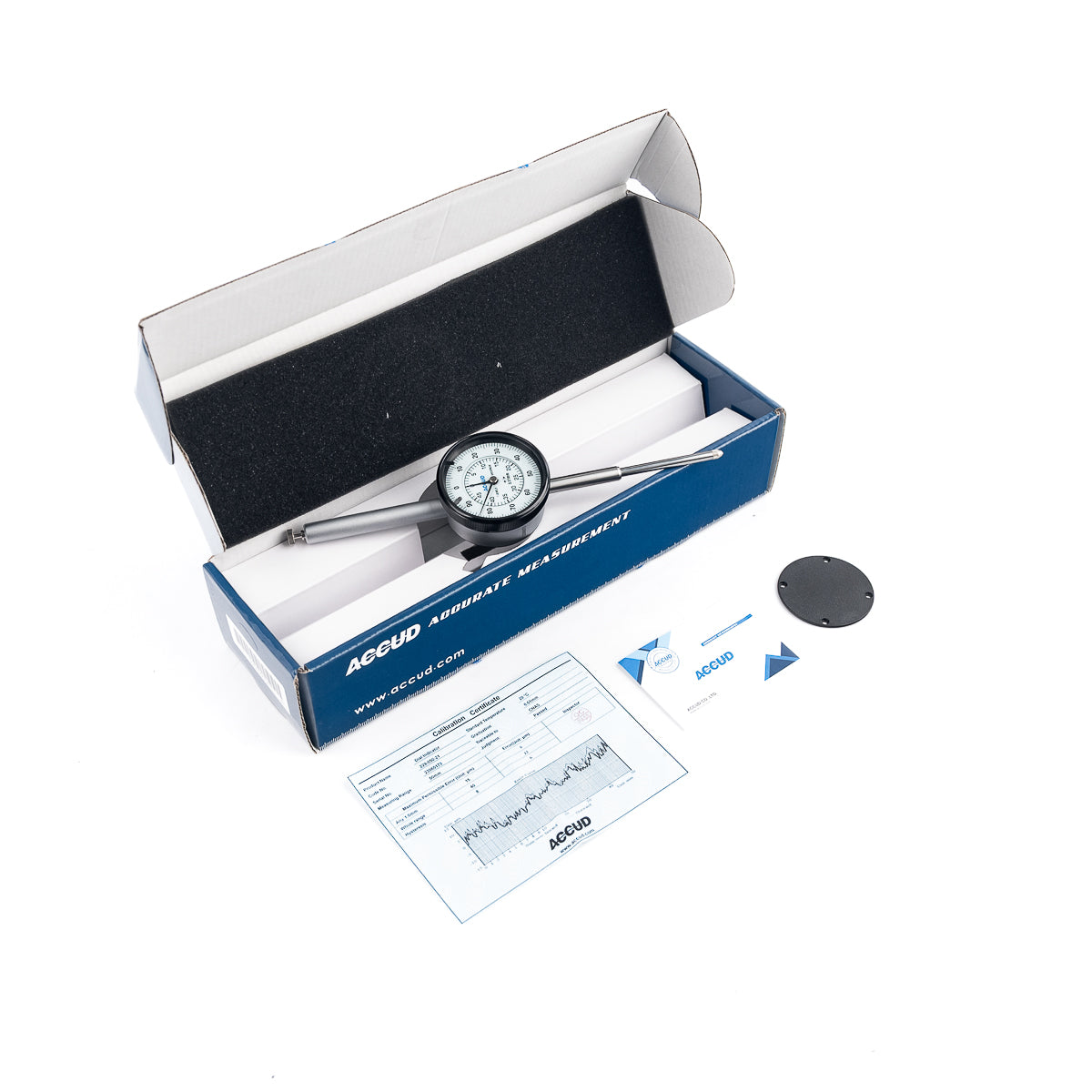 Relógio Comparador 229-21 50/100mm Graduação 0,01mm Tampa Extra