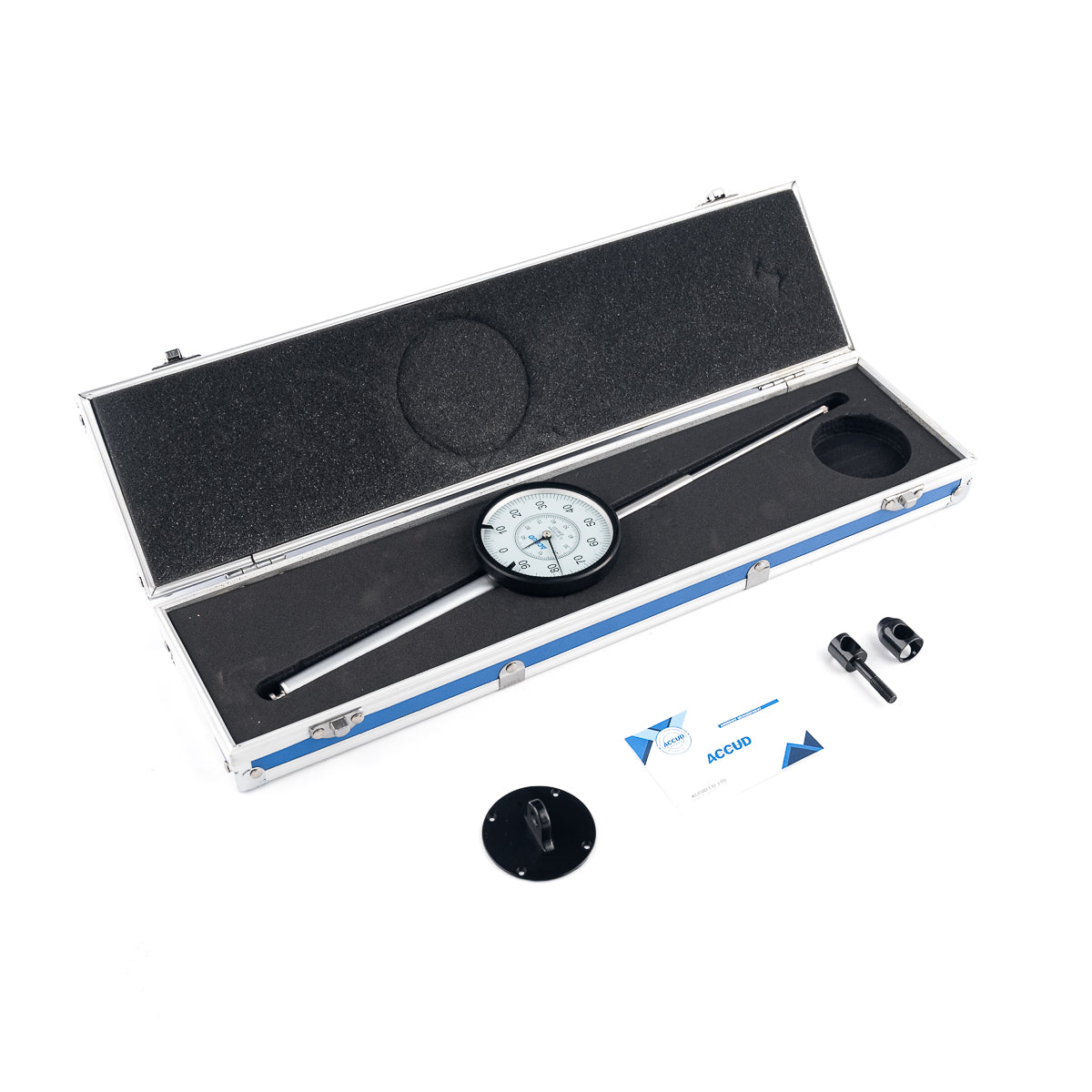 Relógio Comparador 229-21 50/100mm Graduação 0,01mm Tampa Extra