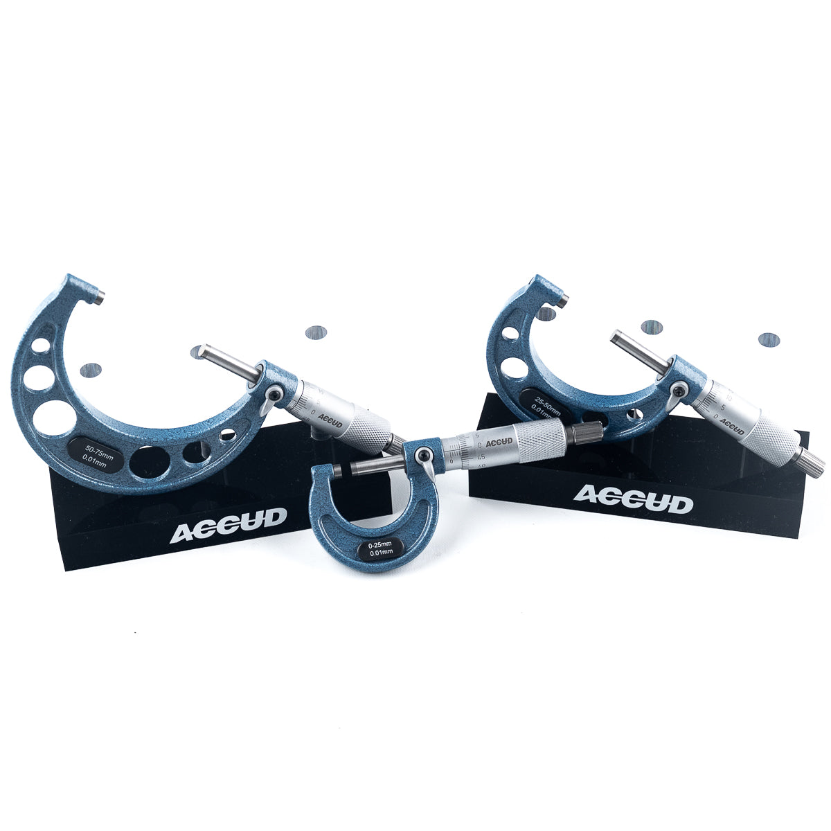 Jogo De Micrômetro Externo 321 0-75/100/150mm X 0,01mm 3/4/6pcs