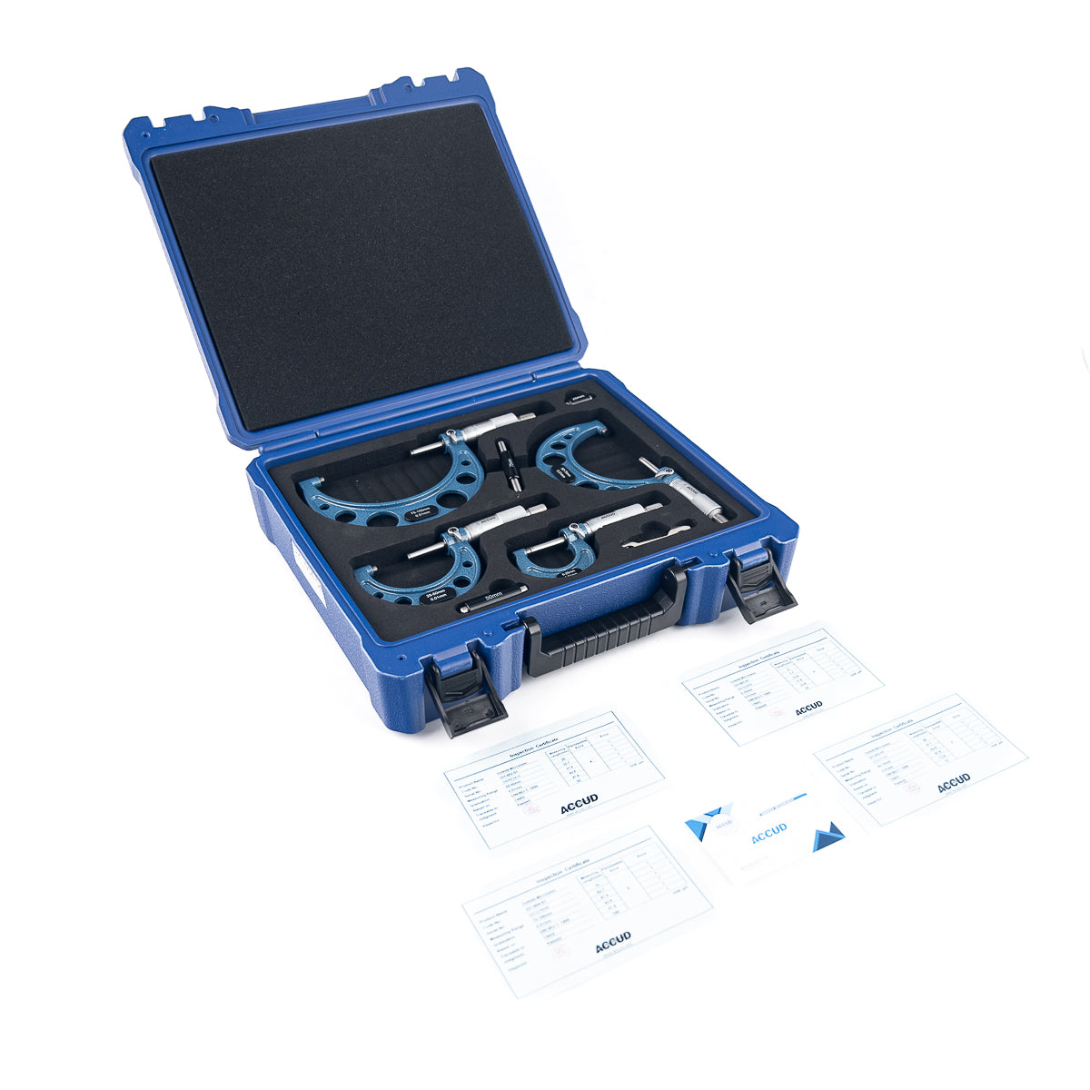 Jogo De Micrômetro Externo 321 0-75/100/150mm X 0,01mm 3/4/6pcs